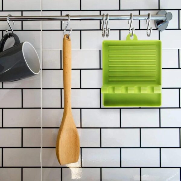 Kitchen Utensil Holders, Spatula Rack, Kitchen Supplies Organizer for Convenience (White)